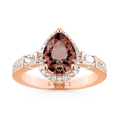 Anillo Lágrima Marrón