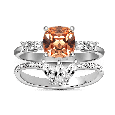 Anillo cuadrado Wishbone