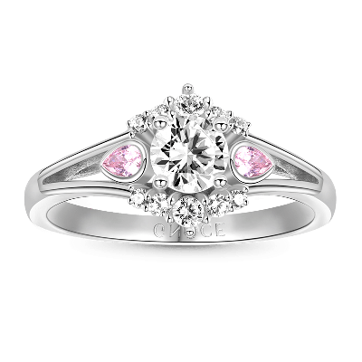 Anillo de Promesa de Corte Redondo