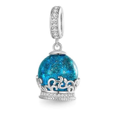 Colgante Bola de Fantasía Azul