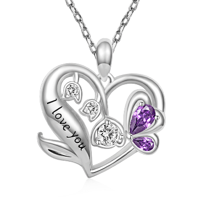 Collar Corazón Flor