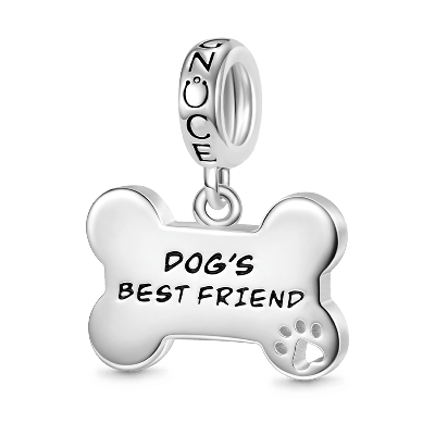 Colgante Grabable " Perro Ama Hueso