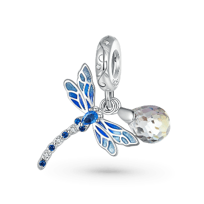 Colgante Libélula Azul