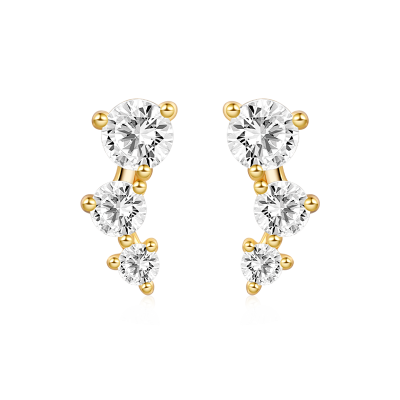 Pendientes De Tres Piedras