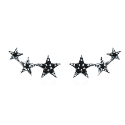 Pendientes Estrella Negra