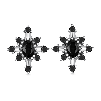 Pendientes Estrella Negra