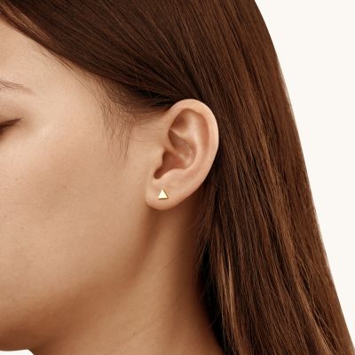 Pendientes Triangulares de Oro