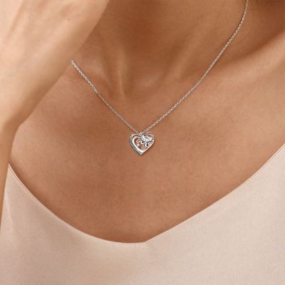 Collar Luna Corazón Amor