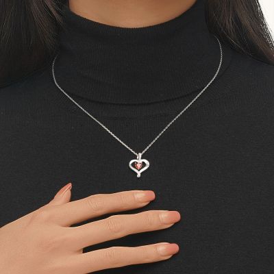 Collar Corazón Piedra de Nacimiento