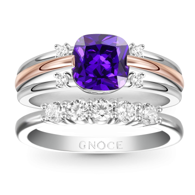 Anillo Apilable Corte Violeta