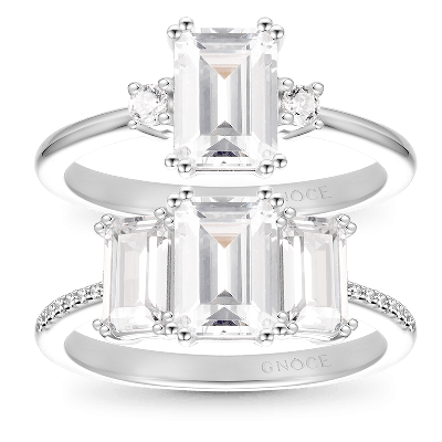 Anillo Apilable Corte Rectangular