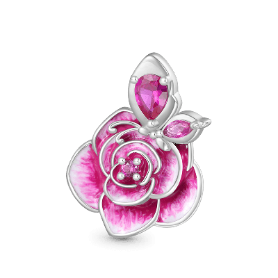 Colgante Flor De Rosa