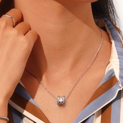 Collar Colgante Gema Blanca