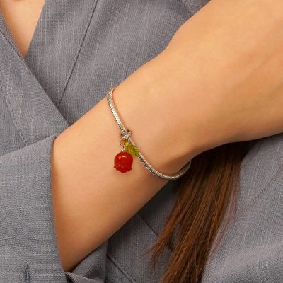 Colgante de la Rosa Roja de Calcedonia