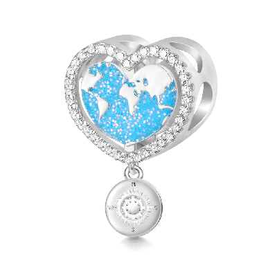 Charm Mapamundi Corazón