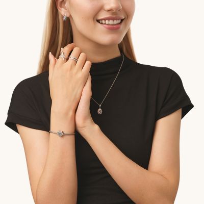 Charm Corazón Huella Dactilar Personalizado