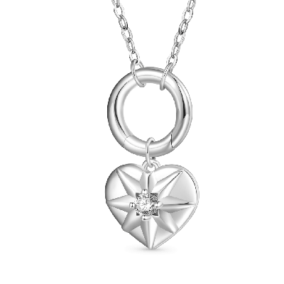 Collar Corazón Cierre Círculo