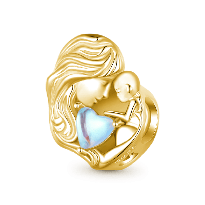Charm Madre e Hijo Piedra de Luna