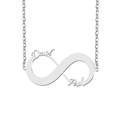 Collar Infinito Nombre Pareja