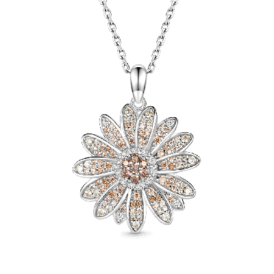 Collar Pavé Flor Margarita