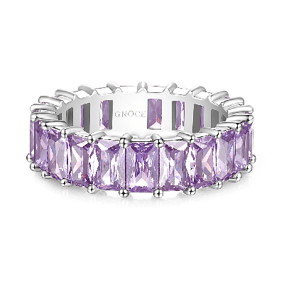 Anillo Eternidad Corte Baguette