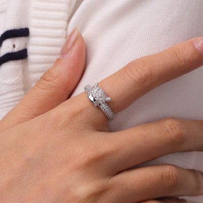 Anillo de Diamante de Vaca de Las Tierras Altas