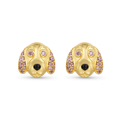 Pendientes Stud Basset Hound