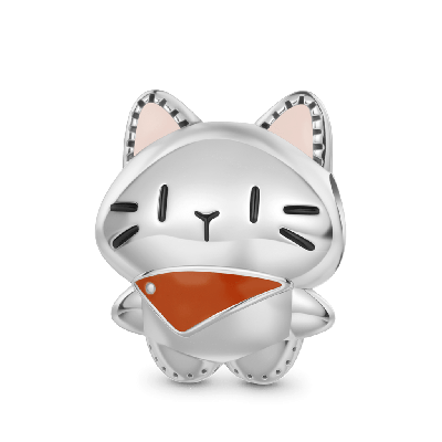 Charm Gato con Babero