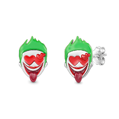 Pendientes de botón del Joker