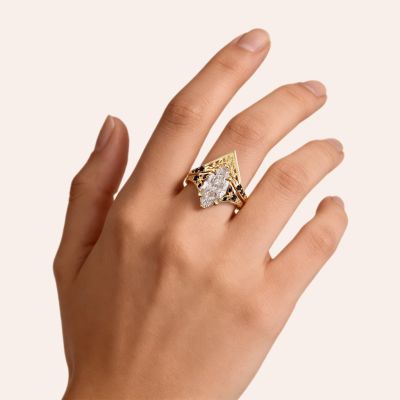 Set Anillo Corte Marquesa