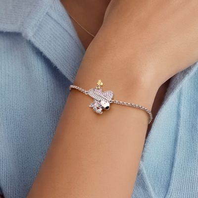 Pulsera de corazón Snoopy Woodstock