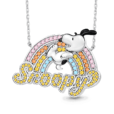 Collar arcoíris de Snoopy