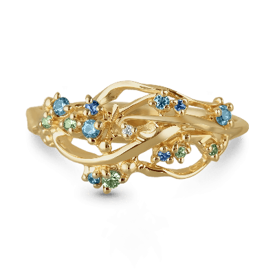 Anillo de corte redondo Vine