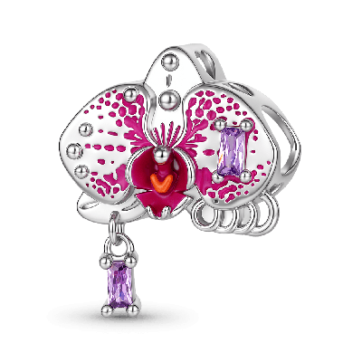 Amuleto de orquídea exuberante