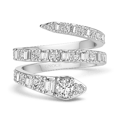 Anillo de envoltura de serpiente enrollada