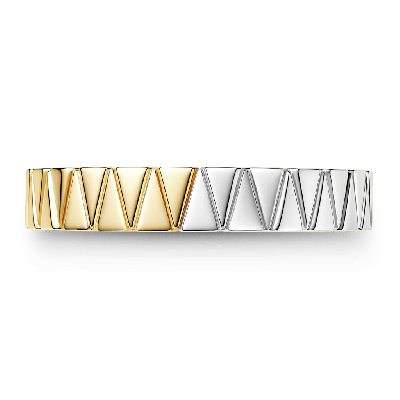 Anillo mitad oro, mitad plata