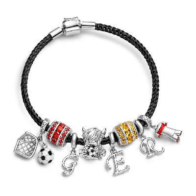Pulsera de dijes de camiseta de fútbol GER