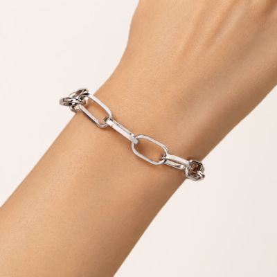 Pulsera alargada de eslabones ovalos