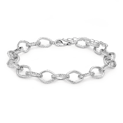 Pulsera de cadena extensora texturizada