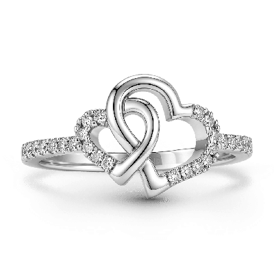 Anillo de Banda del Corazón del Infinito
