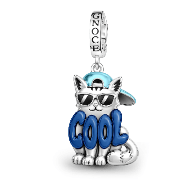 Amuleto colgante de cierre de gato genial