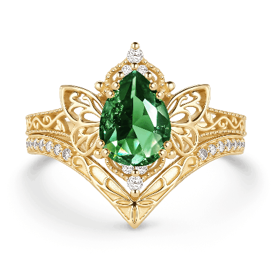 Set Anillos Mariposa Hada