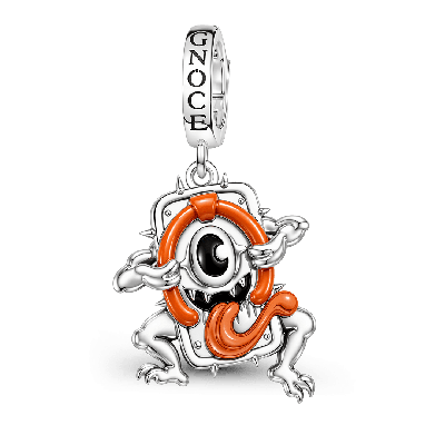 Amuleto de monstruo yokai tuerto de Halloween