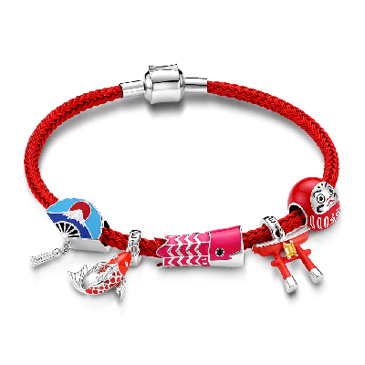 Pulsera de dijes de estilo japonés